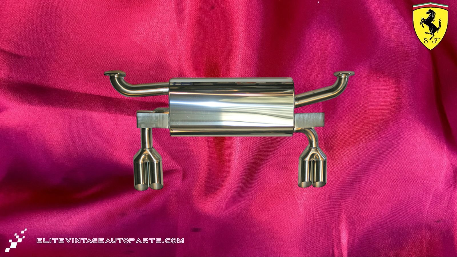 Ferrari 308 QV Uprated Exhaust Box Stainless steel V8