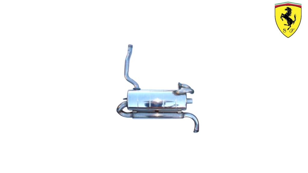 Ferrari 308 GTB-S 2 valve Uprated Exhaust Box 4-pipe outlet style Stainless steel V8