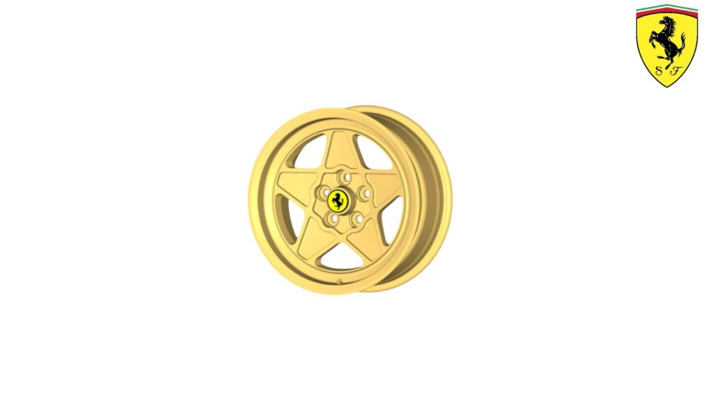 Ferrari 308 208 288 GTO & F40 16" 5 Spoke Ferrari-Style 308 Wheels set of four Gold V8