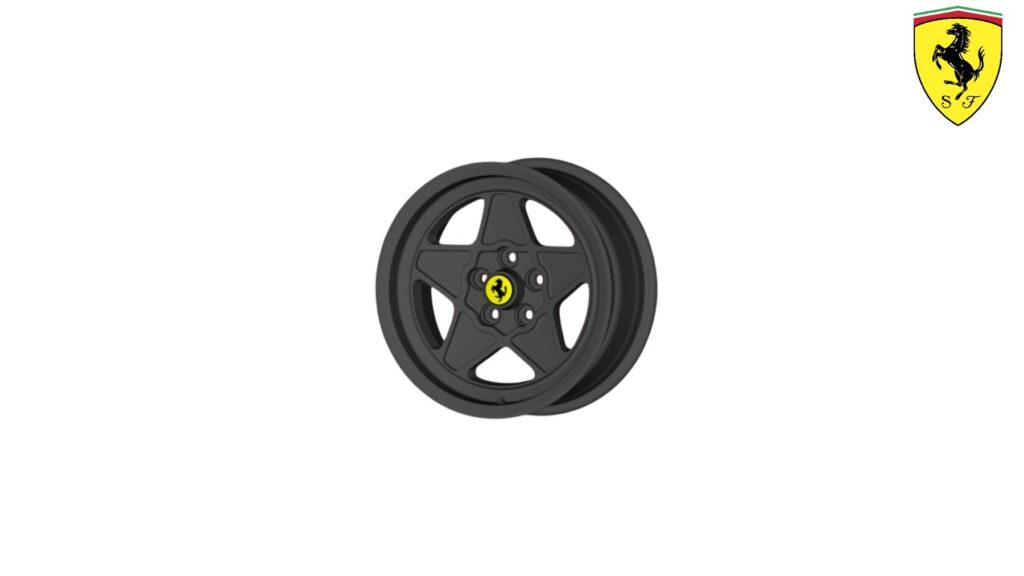 Ferrari 308 208 F40 16" 5 Spoke Ferrari-Style 308 Wheels set of four Gunmetal V8 V8